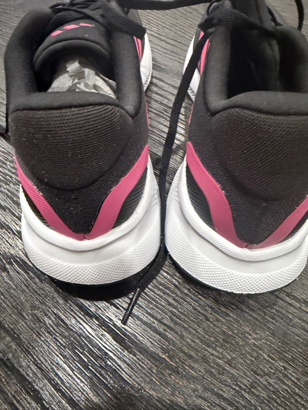 Adidas RunFalcon 5 Women's Size 9 Athletic Shoes Black Pink - Picture 8 of 11